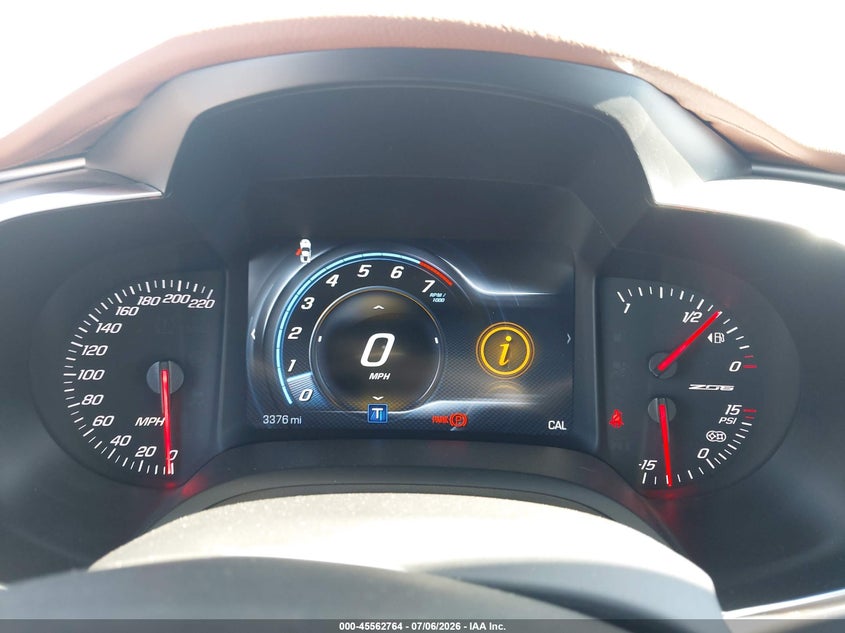 2019 Chevrolet Corvette Z06 VIN: 1G1YR3D68K5606198 Lot: 45562764