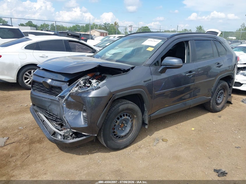 2019 Toyota Rav4 Hybrid Xle, Front End, IAAI, VIN 2T3RWRFV0KW017540 — photo 2