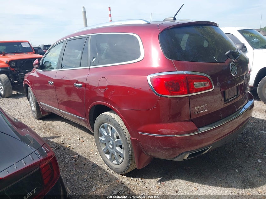 Vin: 5gakrbkd4gj289772, lot: 46061311, buick enclave leather 20163
