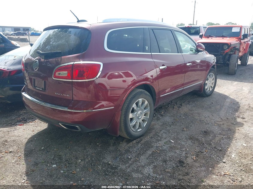 Vin: 5gakrbkd4gj289772, lot: 46061311, buick enclave leather 20164