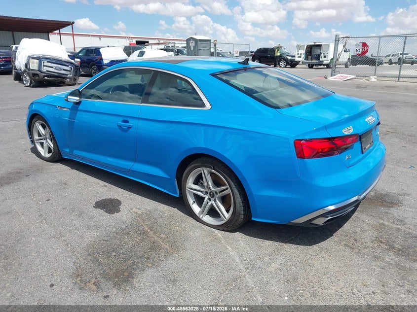 Vin: wausaaf58na023300, lot: 46061357, audi a5 premium 45 tfsi s line quattro s tronic 20223