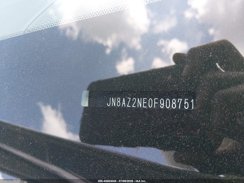 2015 Infiniti Qx80 VIN: JN8AZ2NE0F9087515 Lot: 45563048