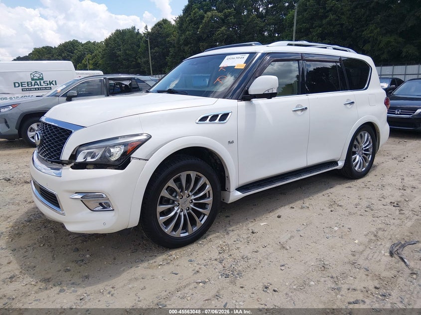 2015 Infiniti Qx80, Front End, IAAI, VIN JN8AZ2NE0F9087515 — photo 2