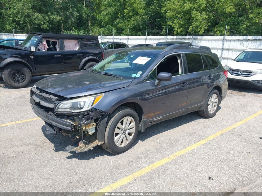 Vin: 4s4bsbdc2f3356360, lot: 46061392, subaru outback 2.5i premium 20152
