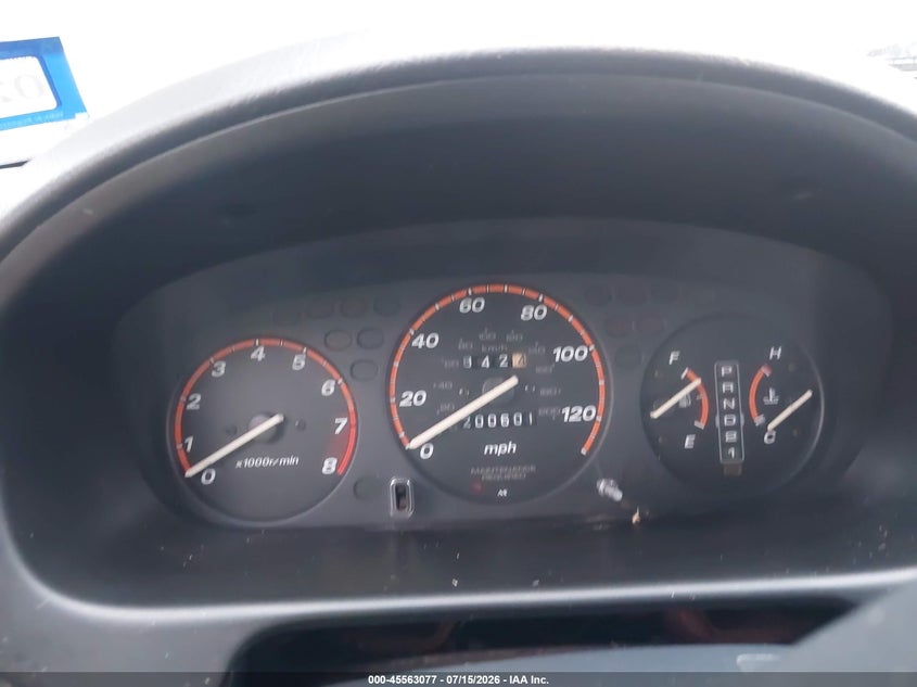 2001 HONDA CR-V SPORT UTILITY VEHICLE 2.0L I-4 DOHC, 146HP