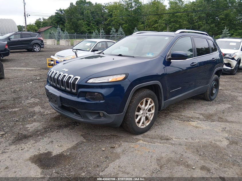 2018 Jeep Cherokee, Левый зад, IAAI, VIN 1C4PJMLX9JD522406 — фото 2