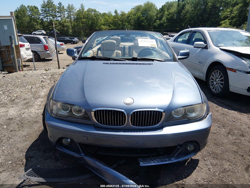 BMW 330CI 2005 VIN WBABW53425PL51765