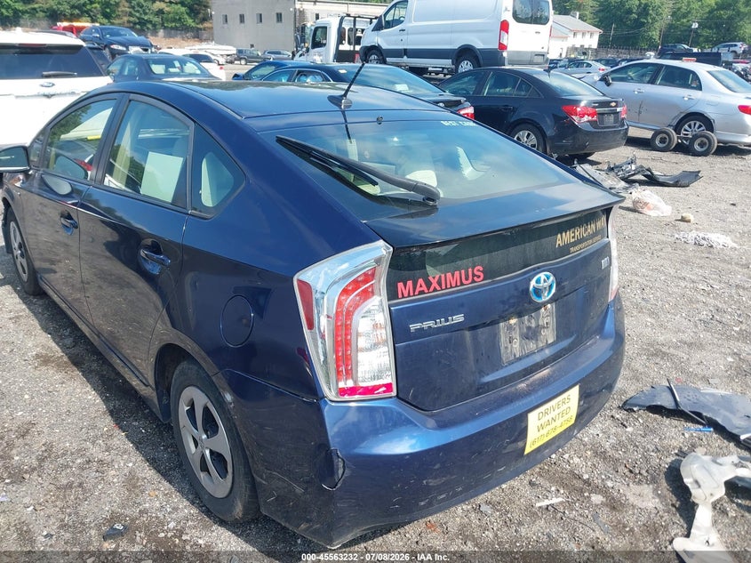2013 TOYOTA PRIUS auction photo 3
