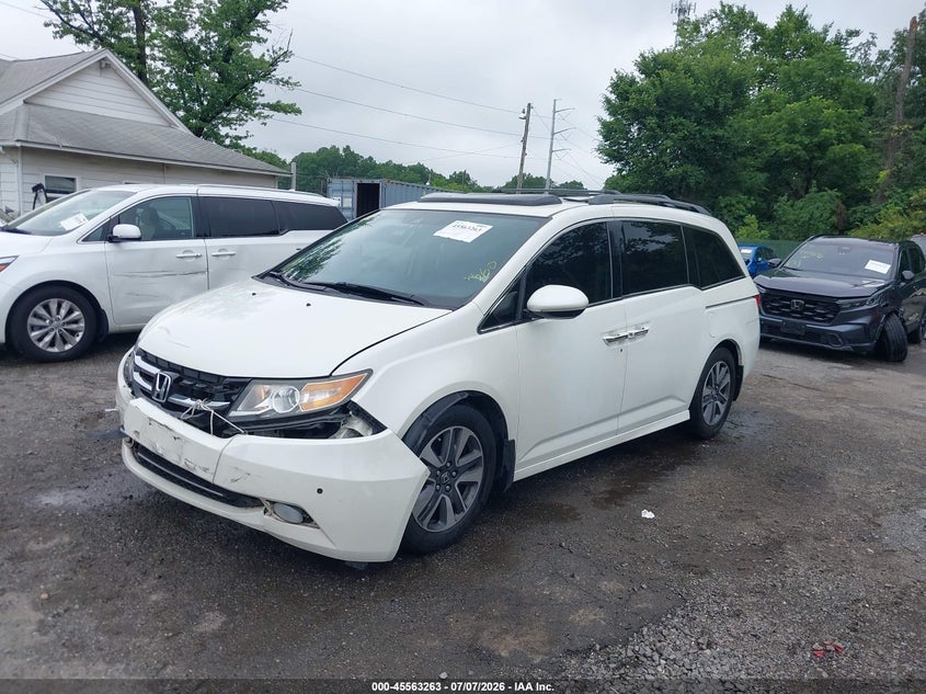 2017 Honda Odyssey, Удар спереду, IAAI, VIN 5FNRL5H90HB015867 — фото 2