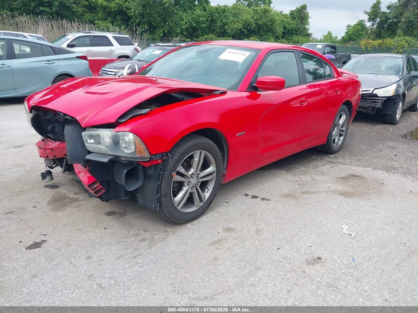 2014 Dodge Charger, Front End, IAAI, VIN 2C3CDXDT7EH320292 — photo 2