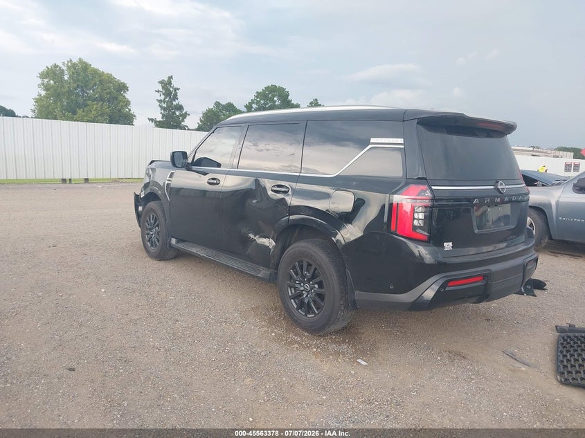 Vin: jn8ay3ad0s9301581, lot: 46061707, nissan armada sv 2wd 20253