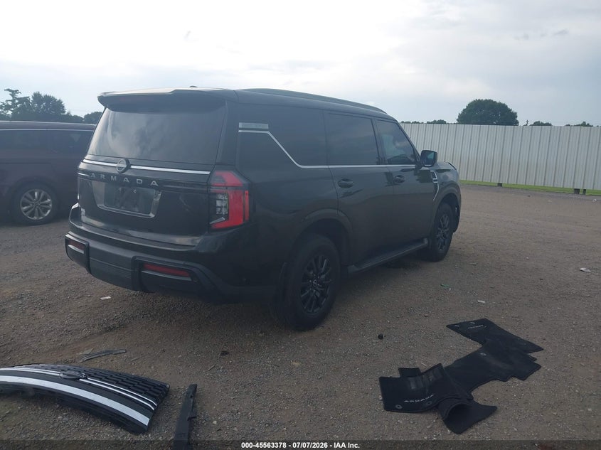 Vin: jn8ay3ad0s9301581, lot: 46061707, nissan armada sv 2wd 20254