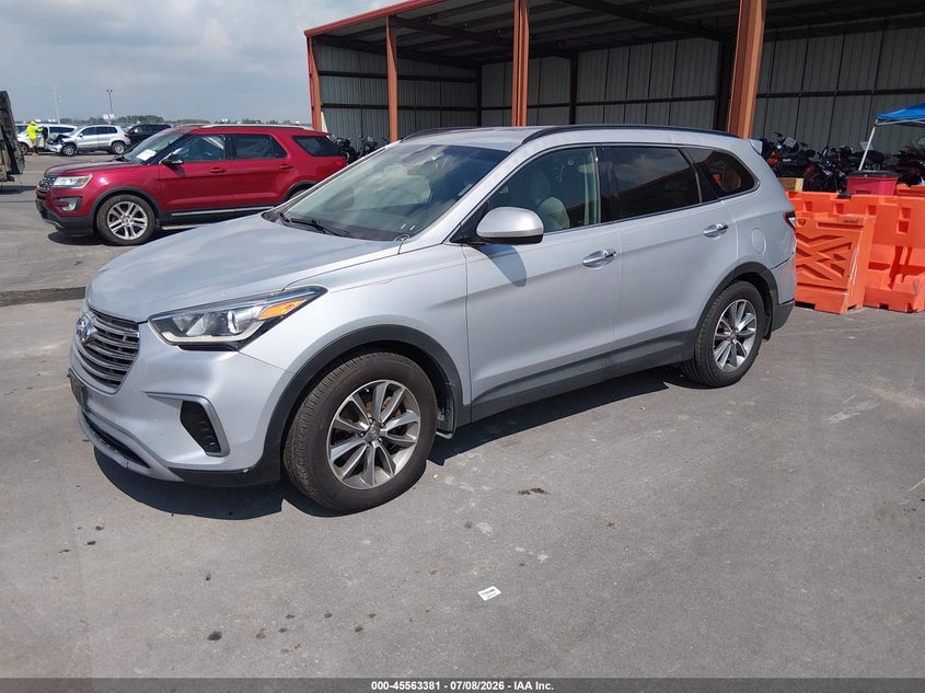 2017 Hyundai Santa Fe Se, Удар сзади, IAAI, VIN KM8SMDHF7HU256343 — фото 2