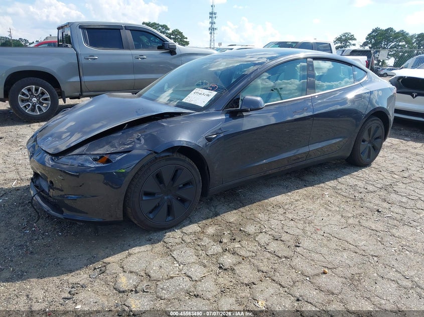 2025 Tesla Model 3, Front End, IAAI, VIN 5YJ3E1EA3SF062308 — photo 2