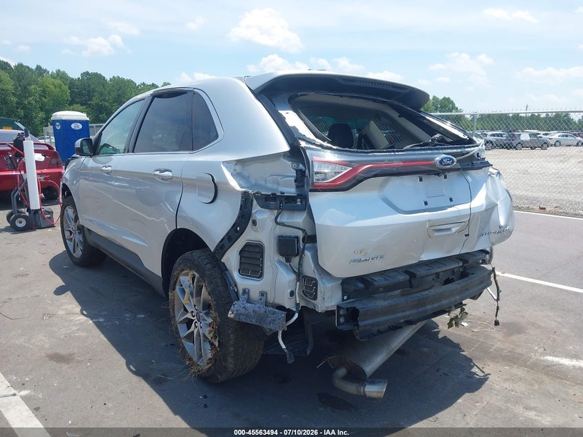Vin: 2fmtk3k8xfbc29011, lot: 46061823, ford edge titanium 20153