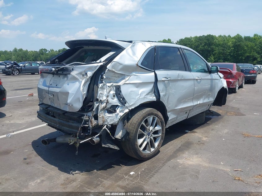 Vin: 2fmtk3k8xfbc29011, lot: 46061823, ford edge titanium 20154