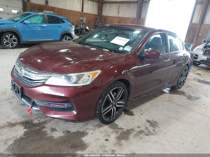 2016 Honda Accord, Storm Damage, IAAI, VIN 1HGCR2F58GA101696 — photo 2