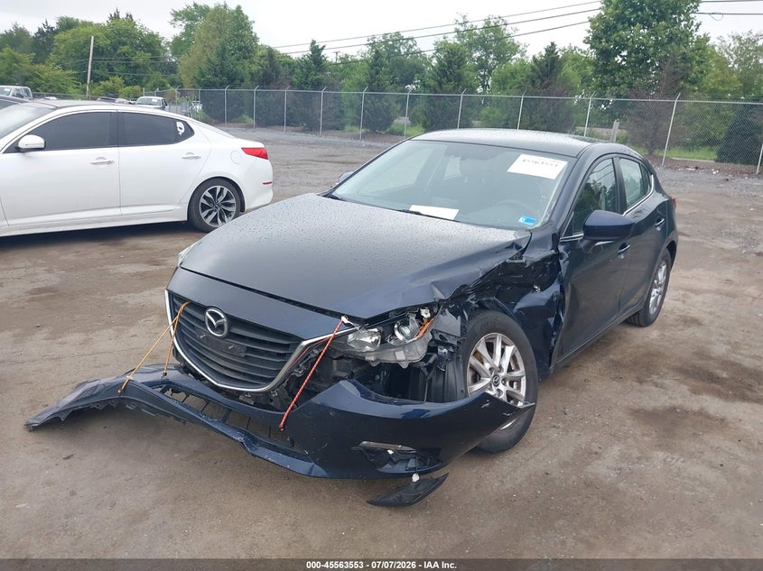 Vin: jm1bm1k72g1323757, lot: 46061882, mazda mazda3 i sport 20162