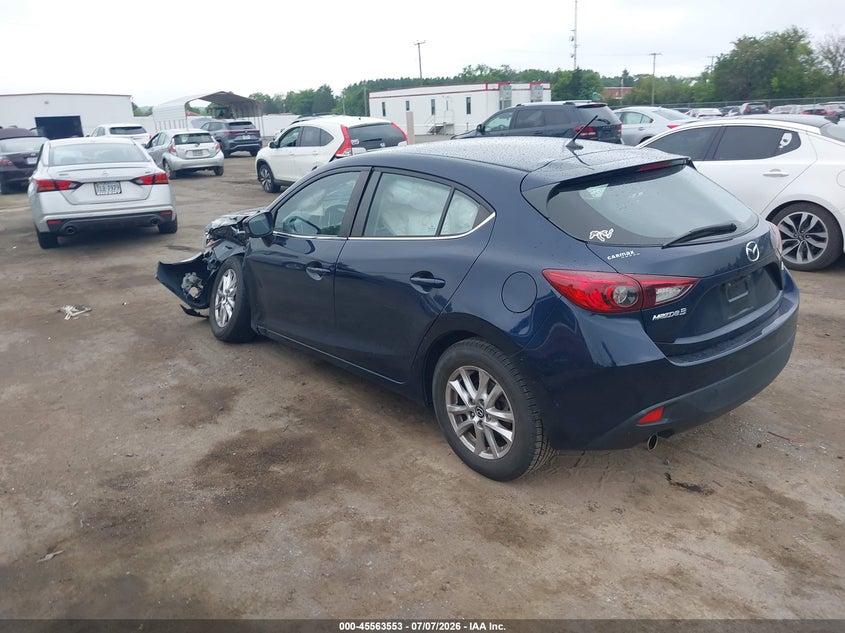 Vin: jm1bm1k72g1323757, lot: 46061882, mazda mazda3 i sport 20163