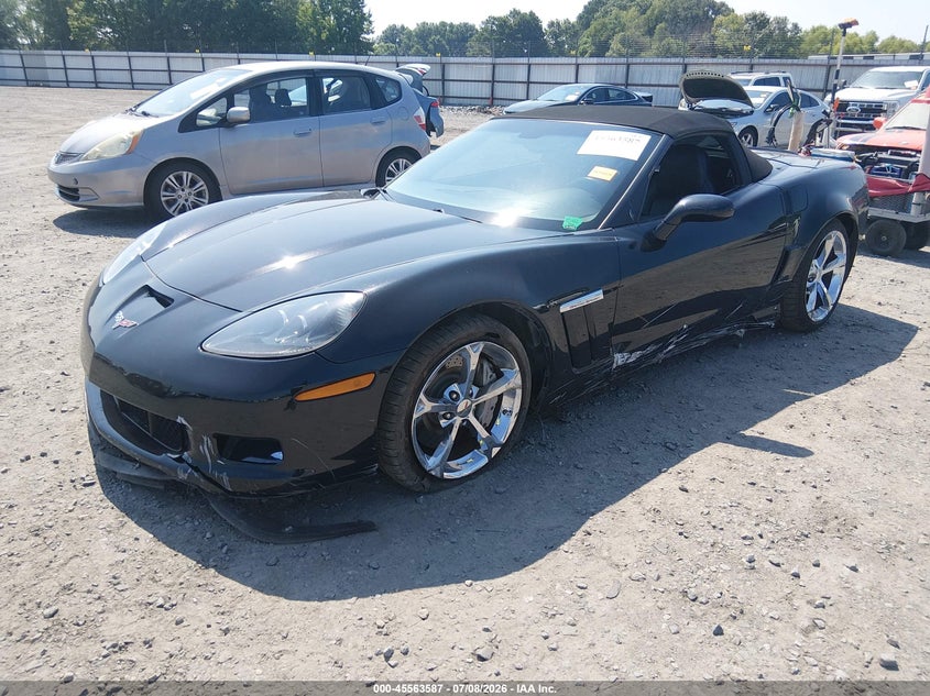 Vin: 1g1ys3dw9a5108823, lot: 46061916, chevrolet corvette grand sport 20102