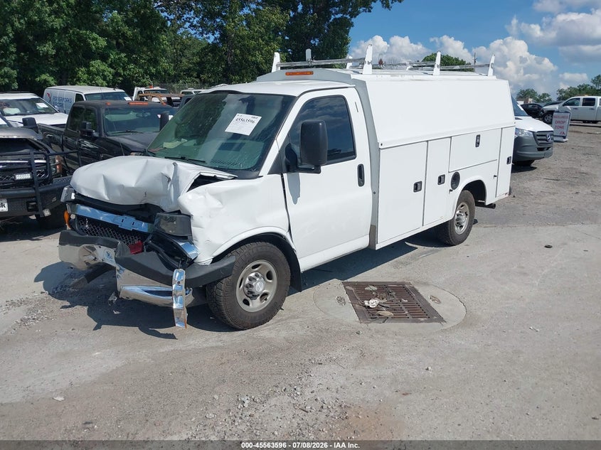 2014 Chevrolet Express, Front End, IAAI, VIN 1GB0G2CG8E1183783 — photo 2