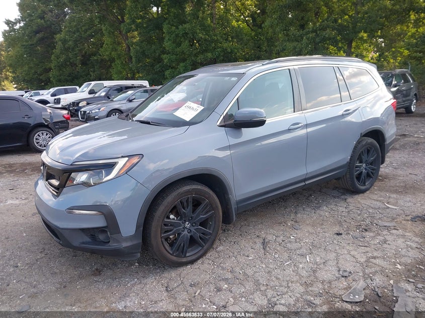2022 Honda Pilot, Right Side, IAAI, VIN 5FNYF5H22NB031358 — photo 2