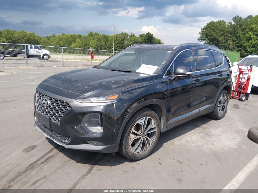2020 Hyundai Santa Fe Limited 2.0T, Rear, IAAI, VIN 5NMS53AA4LH208924 — photo 2