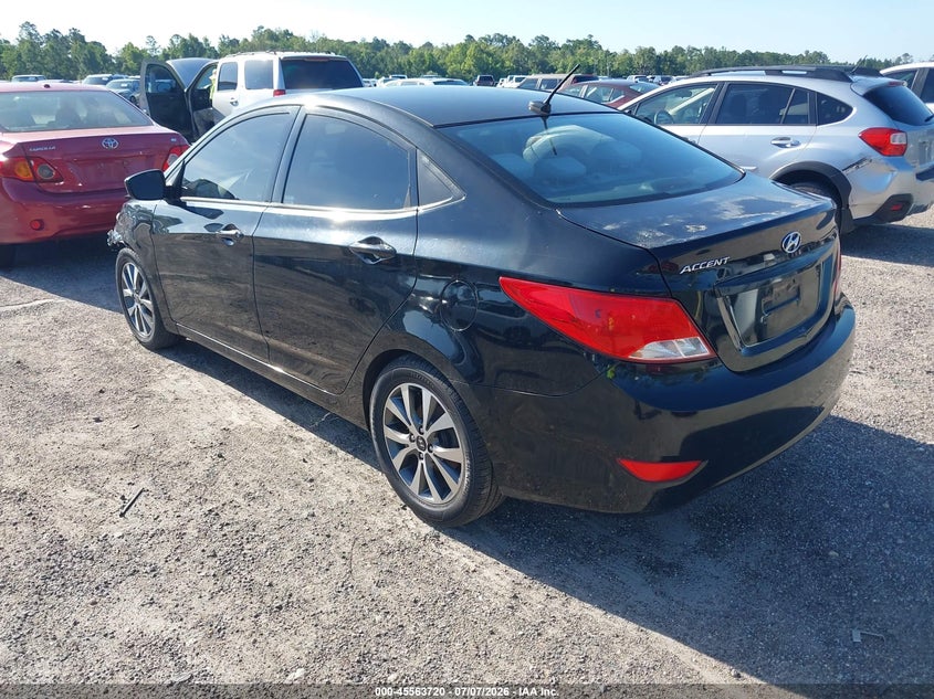 2017 HYUNDAI ACCENT SEDAN 1.6L I-4 DI, DOHC, VVT, 137HP