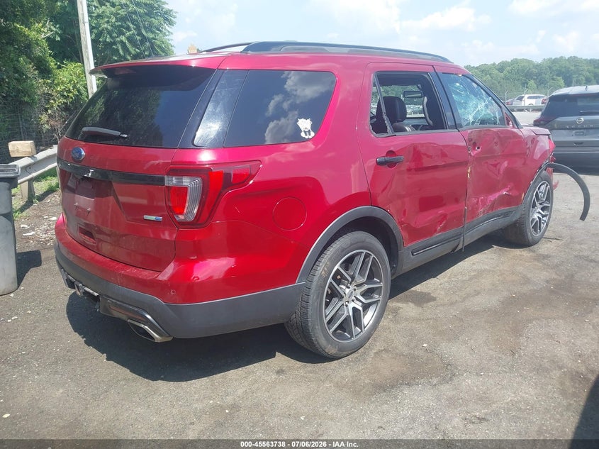 Vin: 1fm5k8gt2hgd95389, lot: 46062067, ford explorer sport 20174