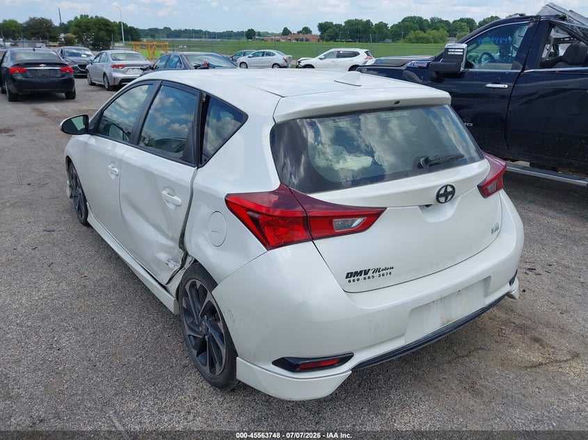 Vin: jtnkarje2gj502982, lot: 46062077, scion im 20163