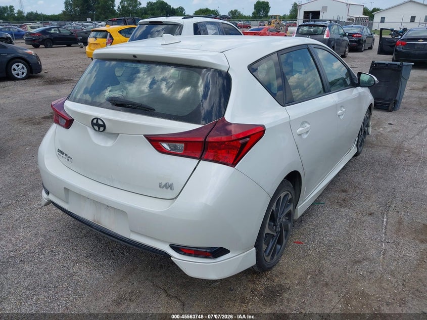 Vin: jtnkarje2gj502982, lot: 46062077, scion im 20164