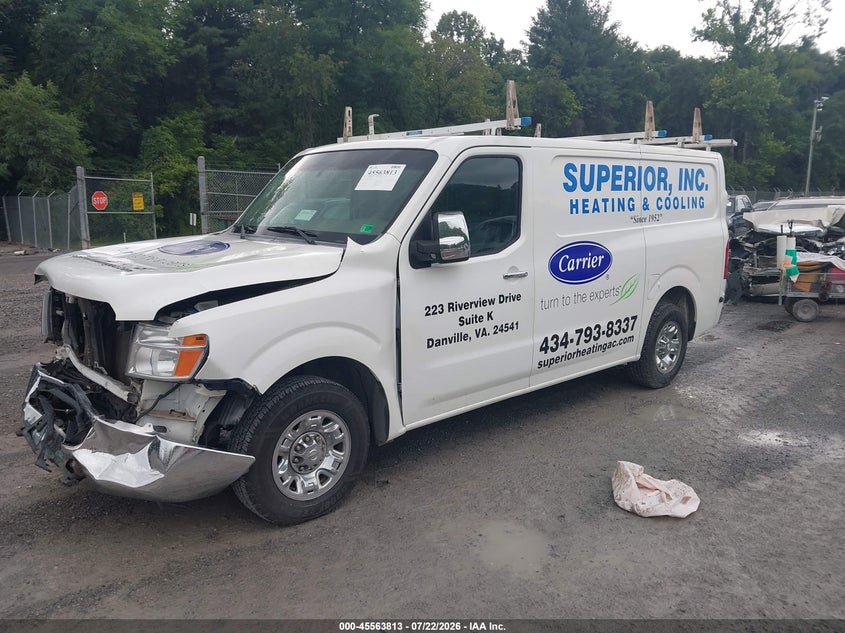Vin: 1n6af0kyxen108493, lot: 46062142, nissan nv cargo nv2500 hd sv v8 20142