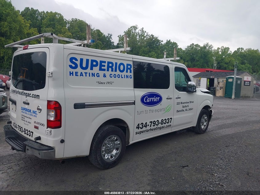 Vin: 1n6af0kyxen108493, lot: 46062142, nissan nv cargo nv2500 hd sv v8 20144
