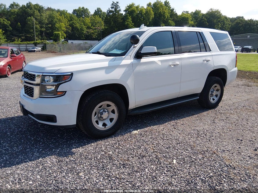 Vin: 1gnskfec0jr353657, lot: 46062254, chevrolet tahoe commercial fleet 20182