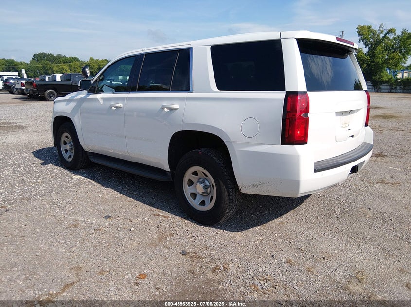 Vin: 1gnskfec0jr353657, lot: 46062254, chevrolet tahoe commercial fleet 20183