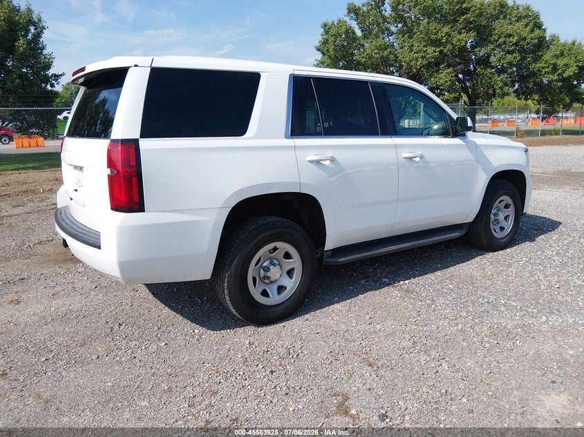 Vin: 1gnskfec0jr353657, lot: 46062254, chevrolet tahoe commercial fleet 20184