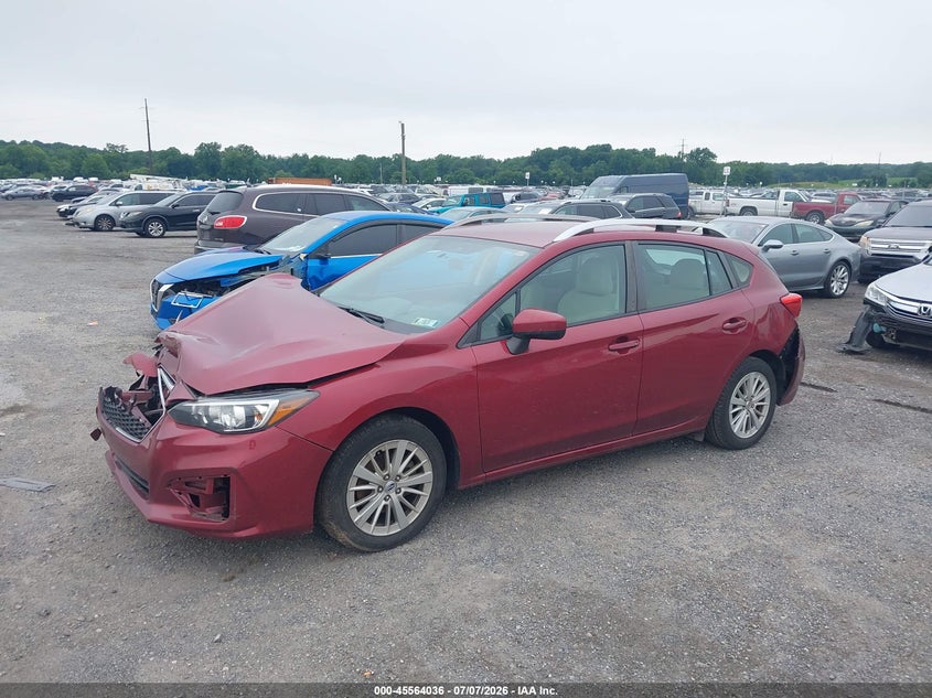 Vin: 4s3gtab6xh3709087, lot: 46062365, subaru impreza 2.0i premium 20172