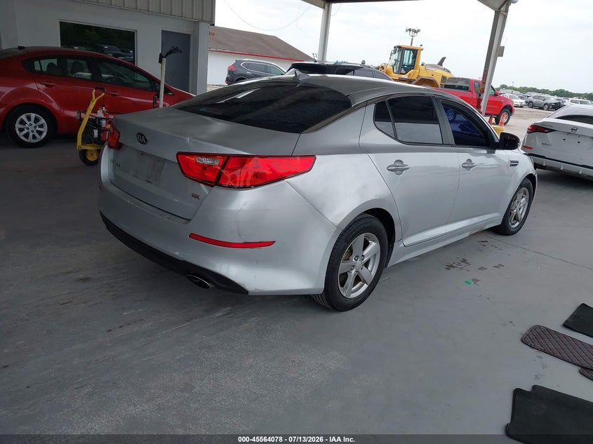 Vin: 5xxgm4a79fg385622, lot: 46062407, kia optima lx 20154