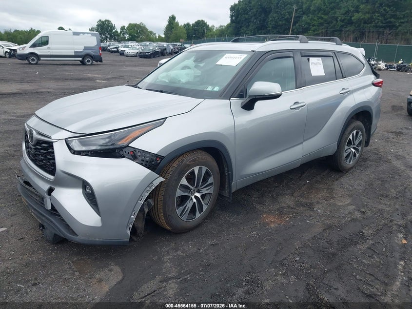 Vin: 5tdhzrbh1ns569119, lot: 46062484, toyota highlander xle 20222
