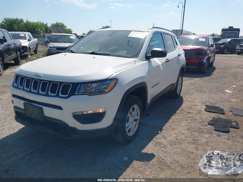 2018 Jeep Compass, Удар спереди, IAAI, VIN 3C4NJDAB8JT201109 — фото 2