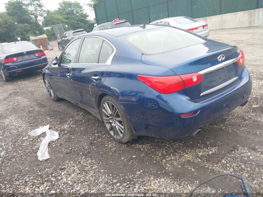 Vin: jn1fv7ar0hm870078, lot: 46062794, infiniti q50 3.0t red sport 400 20173