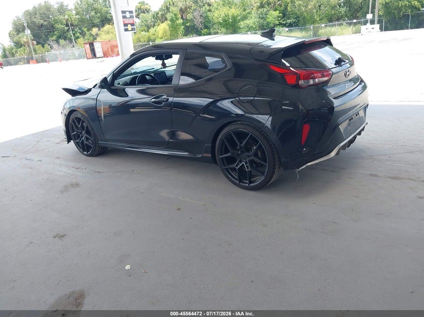 Vin: kmhth6ab4lu023959, lot: 46062801, hyundai veloster turbo 20203