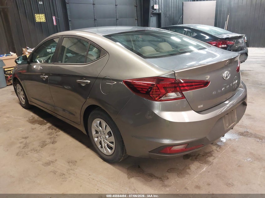 Vin: 5npd74lf7kh493024, lot: 46062823, hyundai elantra se 20193