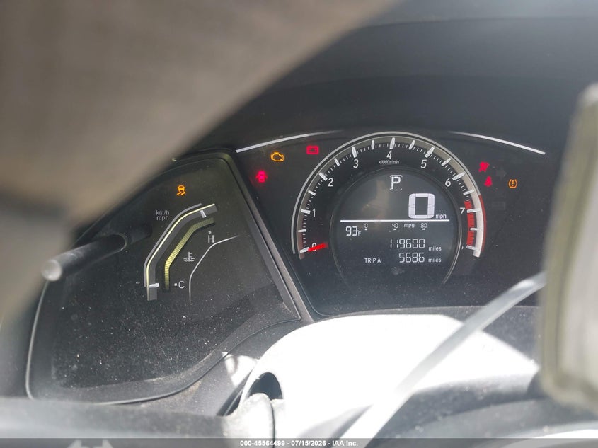 2016 HONDA CIVIC auction photo 7
