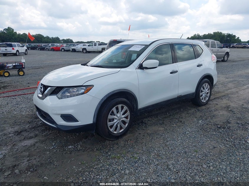 2016 Nissan Rogue, Right Rear, IAAI, VIN KNMAT2MT8GP699424 — photo 2