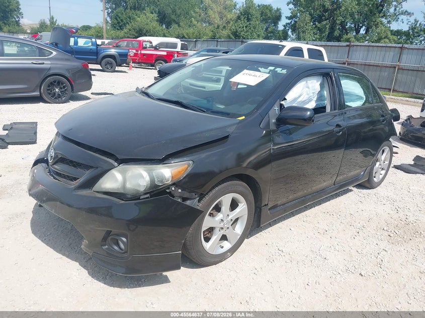 2011 Toyota Corolla, Front & Rear, IAAI, VIN 2T1BU4EE6BC716550 — photo 2