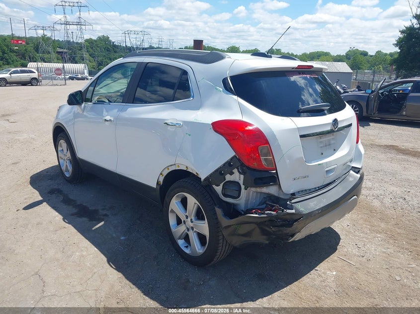 Vin: kl4cjgsb3gb648331, lot: 46062995, buick encore leather 20163
