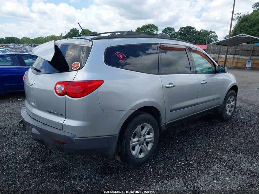 Vin: 1gnlveed1as120068, lot: 46063004, chevrolet traverse ls 20104