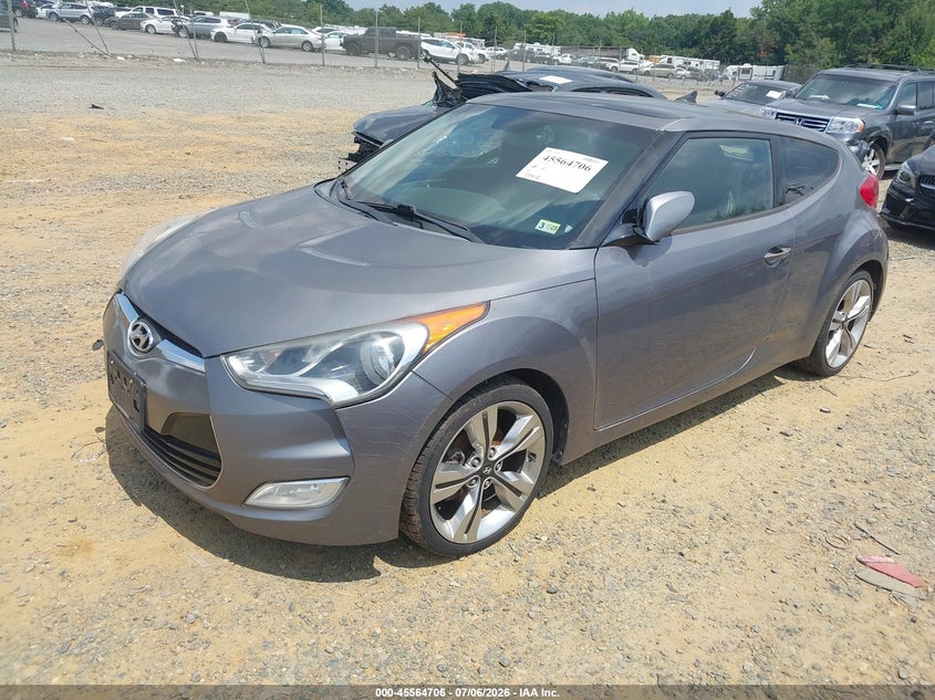 2013 Hyundai Veloster Base W/Black KMHTC6AD2DU151750 photo 1