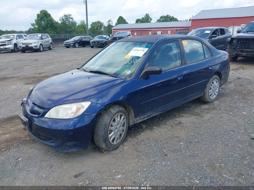 HONDA CIVIC 2005 VIN 2HGES165X5H538489